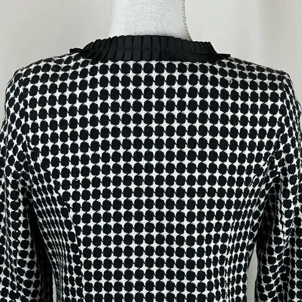Scott Taylor Black White Cotton Jacket Blazer NWOT Size PM